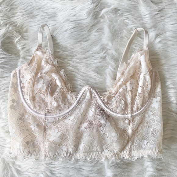 Victoria’s Secret Longline White Lace Bra - Picture 2 of 6